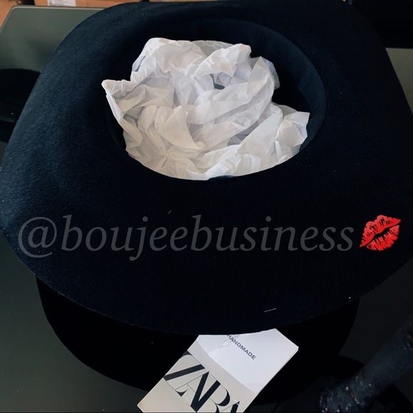 ZARA Wool Wide Brim Hat - Picture 3 of 10